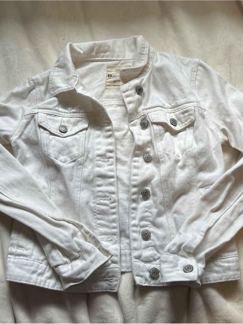 Bluenotes White Women's Jean Jacket